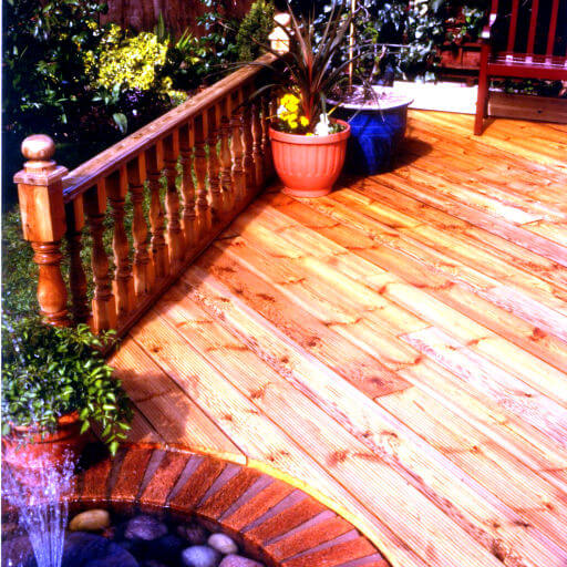 Image of timber decking from Amara Timber, Lanarkshire
