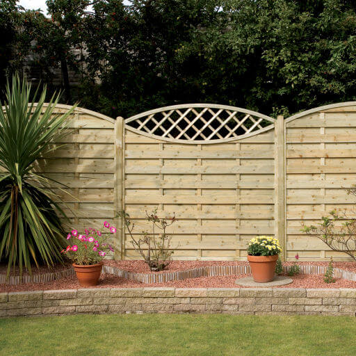 Image of timber fencing panels